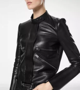 Chaqueta de piloto de napa