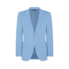 Chaqueta de satén irregular peinado Chaqueta de satén irregular peinado