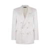 Chaqueta de satén texturizado con acabado melocotón Chaqueta de satén texturizado con acabado melocotón