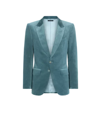 Chaqueta de terciopelo con micro lunares
