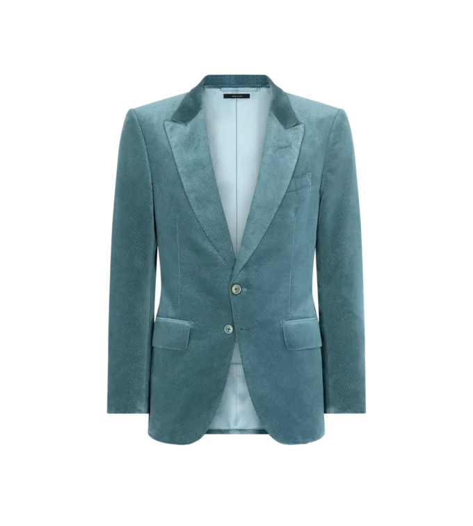 Chaqueta de terciopelo con micro lunares Chaqueta de terciopelo con micro lunares