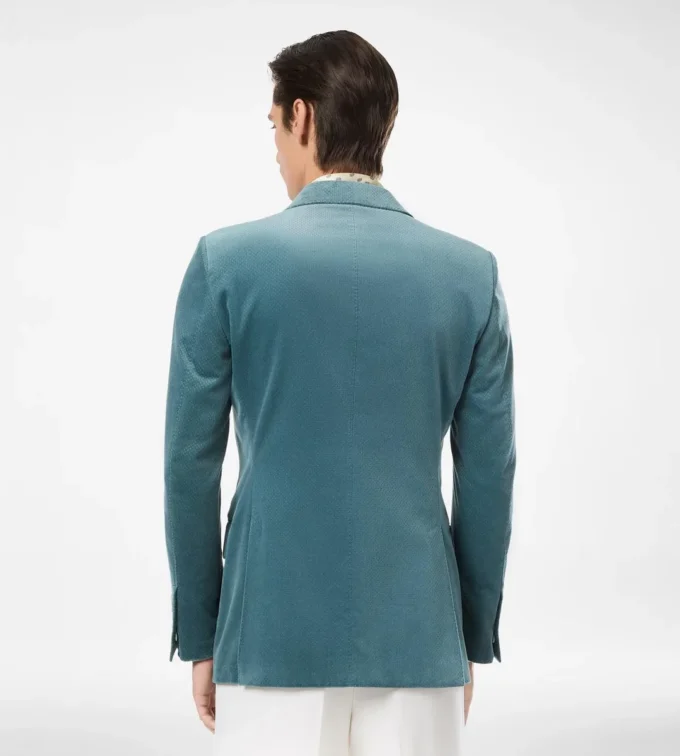 Chaqueta de terciopelo con micro lunares Chaqueta de terciopelo con micro lunares