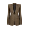 Chaqueta de un solo pecho con solapas en pico y jacquard de cocodrilo Chaqueta de un solo pecho con solapas en pico y jacquard de cocodrilo