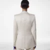 Chaqueta de una sola botonadura de mezcla de algodón y seda lavada Chaqueta de una sola botonadura de mezcla de algodón y seda lavada