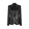 Chaqueta de una sola botonadura en piel de Guanteria sedosa Chaqueta de una sola botonadura en piel de Guanteria sedosa