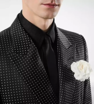 Chaqueta Duchesse Polka Dot Jacquard