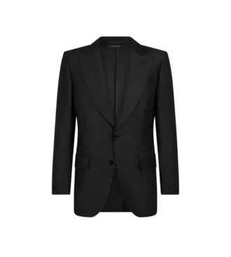 Chaqueta Dyllan de sarga de seda y mohair
