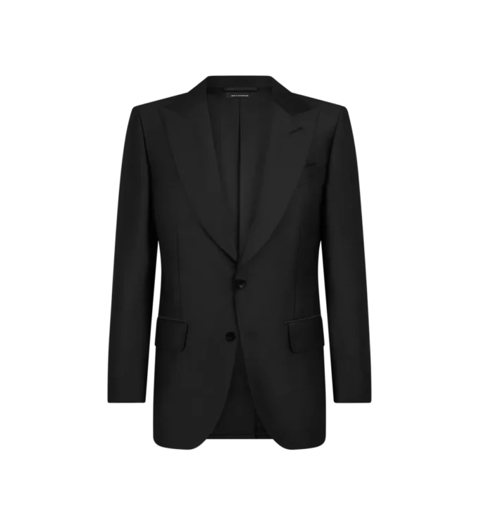 Chaqueta Dyllan de sarga de seda y mohair