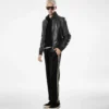 Chaqueta Harrington de piel Chaqueta Harrington de piel