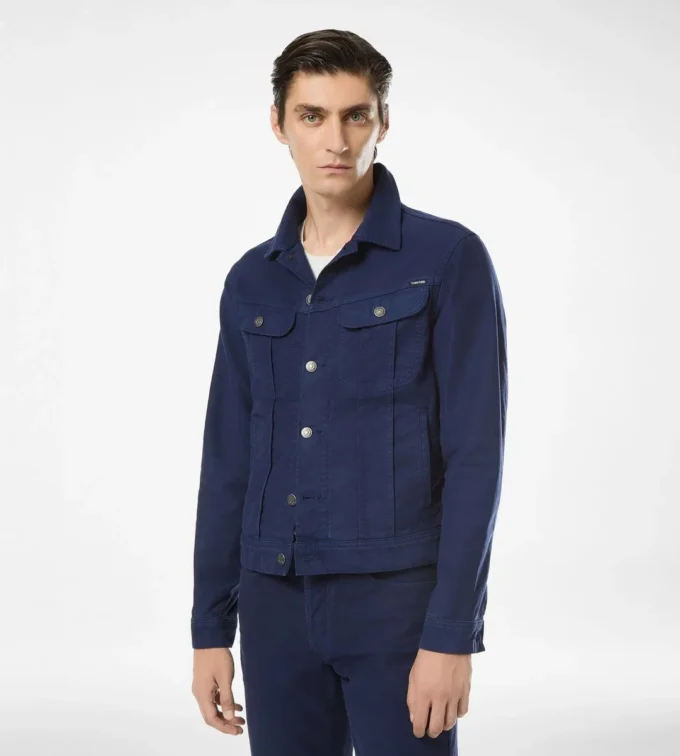 Chaqueta icónica de denim molesquín Chaqueta icónica de denim molesquín
