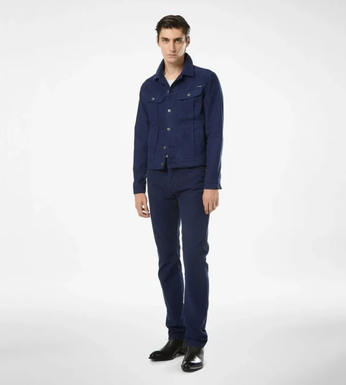 Chaqueta icónica de denim molesquín Chaqueta icónica de denim molesquín