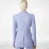 Chaqueta ligera de lana doble cara con botonadura sencilla Chaqueta ligera de lana doble cara con botonadura sencilla