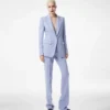 Chaqueta ligera de lana doble cara con botonadura sencilla Chaqueta ligera de lana doble cara con botonadura sencilla
