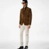 Chaqueta militar de ante de cachemira