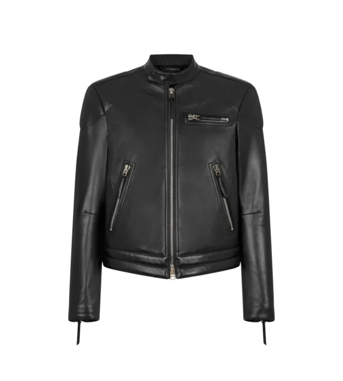 Chaqueta motera de piel napa granulada Chaqueta motera de piel napa granulada