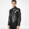 Chaqueta motera de piel napa granulada Chaqueta motera de piel napa granulada
