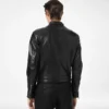 Chaqueta motera de piel napa granulada Chaqueta motera de piel napa granulada