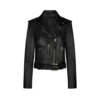 Chaqueta motera de piel plonge brillante Chaqueta motera de piel plonge brillante