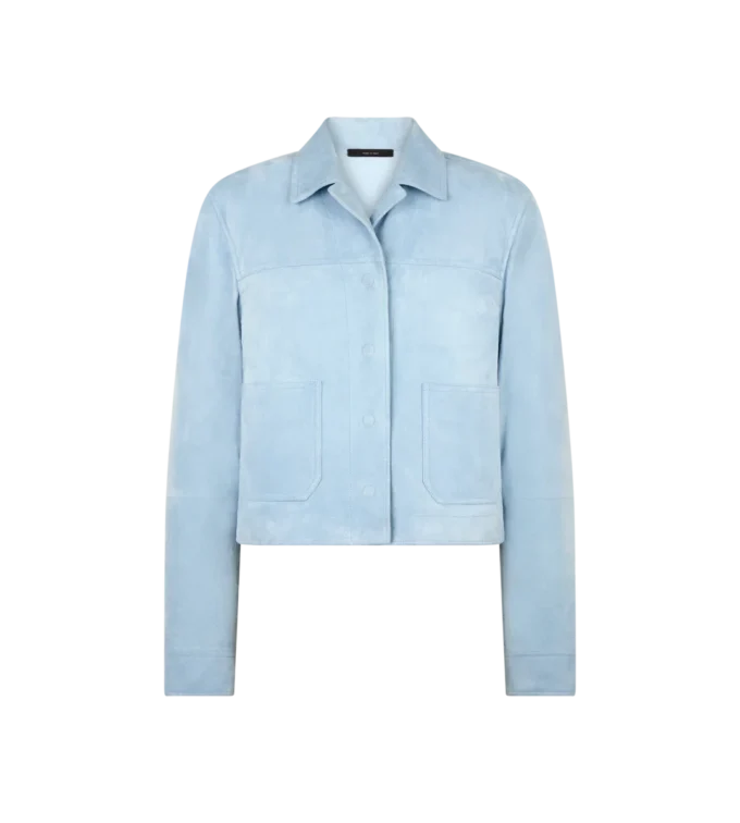 Chaqueta oversize de ante de cordero suave Chaqueta oversize de ante de cordero suave