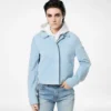 Chaqueta oversize de ante de cordero suave Chaqueta oversize de ante de cordero suave