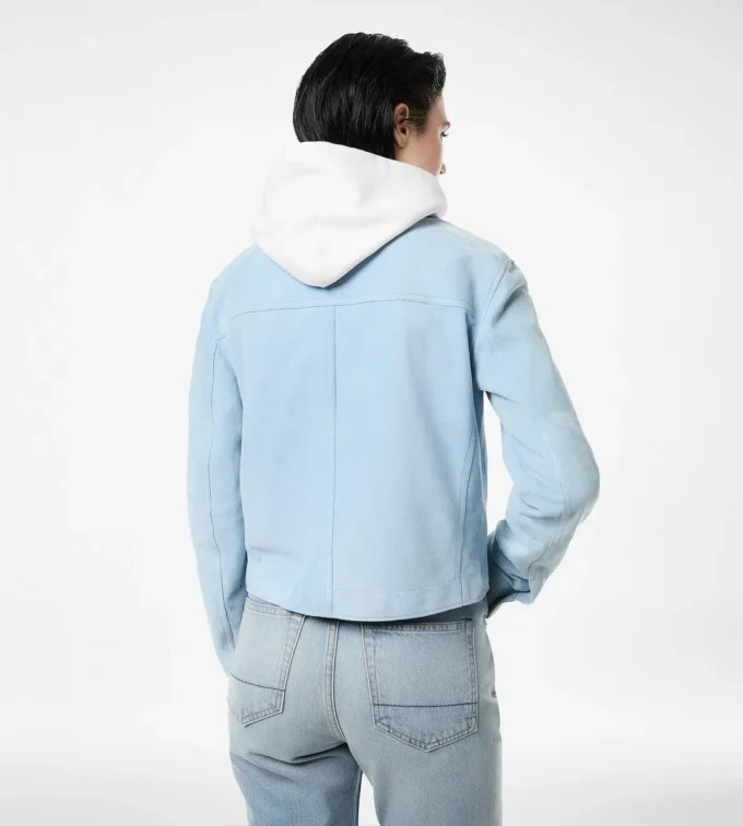 Chaqueta oversize de ante de cordero suave Chaqueta oversize de ante de cordero suave