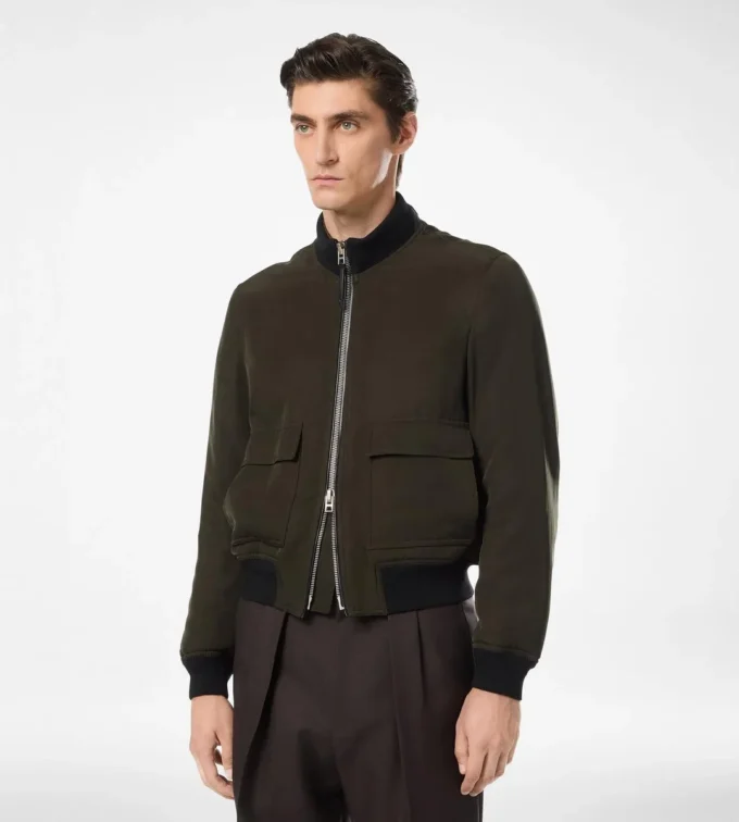 Chaqueta piloto ultraligera de gabardina Chaqueta piloto ultraligera de gabardina