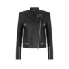 Chaqueta Racer de napa con acabado al vapor Chaqueta Racer de napa con acabado al vapor