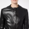 Chaqueta tipo cárdigan de piel napa Chaqueta tipo cárdigan de piel napa