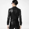 Chaqueta tipo cárdigan de piel napa Chaqueta tipo cárdigan de piel napa