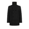 Chaqueta tipo peacoat de lana melton y piel de oveja Chaqueta tipo peacoat de lana melton y piel de oveja