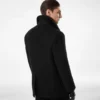 Chaqueta tipo peacoat de lana melton y piel de oveja Chaqueta tipo peacoat de lana melton y piel de oveja