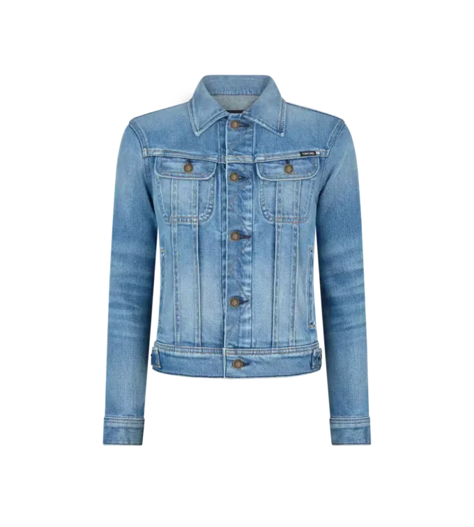 Chaqueta vaquera lavada en piedra para verano Chaqueta vaquera lavada en piedra para verano