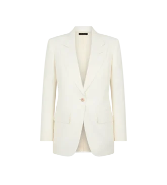 Chaqueta Wallis de solapa en pico y botonadura sencilla