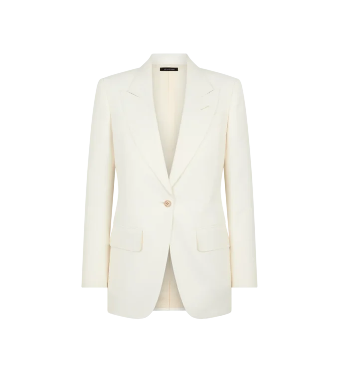 Chaqueta Wallis de solapa en pico y botonadura sencilla Chaqueta Wallis de solapa en pico y botonadura sencilla