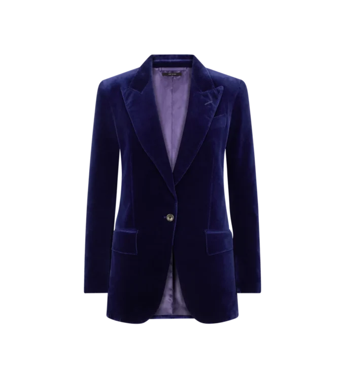 Chaqueta Wallis de solapa en pico y botonadura sencilla Chaqueta Wallis de solapa en pico y botonadura sencilla
