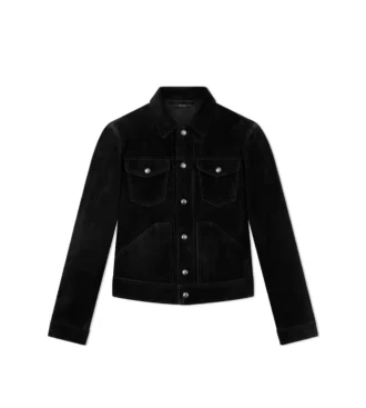 Chaqueta western de ante de cachemira