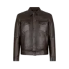 Chaqueta western de piel granulada de búfalo Chaqueta western de piel granulada de búfalo