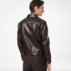 Chaqueta western de piel granulada de búfalo Chaqueta western de piel granulada de búfalo