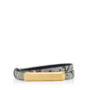 Cinturón con barra de pitón estampado