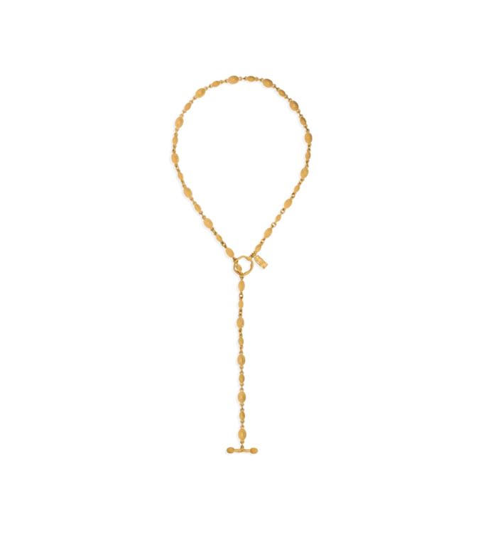 Collar Grace Lariat de latón dorado vintage Collar Grace Lariat de latón dorado vintage