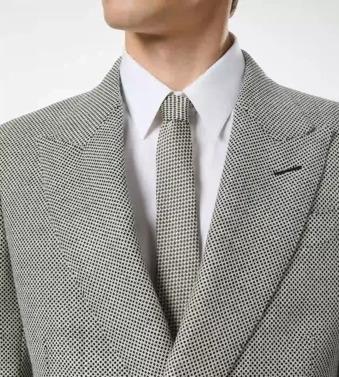 Corbata de jacquard de seda Corbata de jacquard de seda