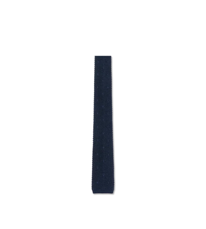 Corbata de seda tejida con lunares