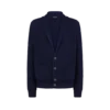 Cárdigan de algodón y seda con cuello chal Cárdigan de algodón y seda con cuello chal