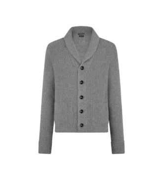 Cárdigan de cachemira con cuello chal