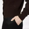 Cárdigan de cuello abierto de cachemira suave
