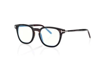 Gafas de sol cuadradas de cuerno azul