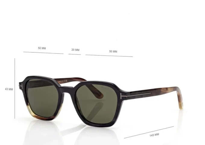 Gafas de sol geométricas de cuerno Gafas de sol geométricas de cuerno