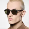 Gafas de sol geométricas de cuerno Gafas de sol geométricas de cuerno