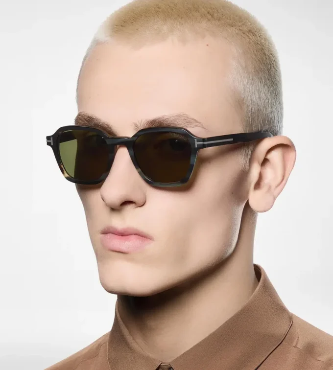 Gafas de sol geométricas de cuerno Gafas de sol geométricas de cuerno