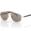 Gafas de sol Navigator de titanio y cuerno Gafas de sol Navigator de titanio y cuerno